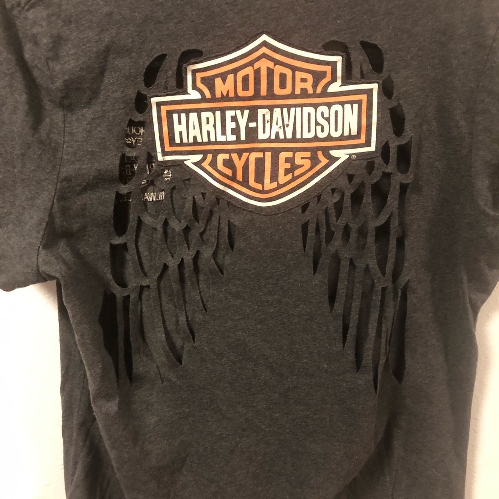 Harley-Davidson Laser cut wing tee